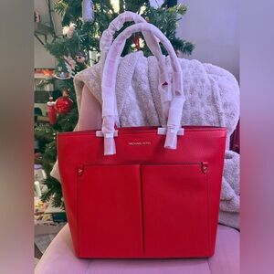 Michael Kors Vibrant Red Tote
